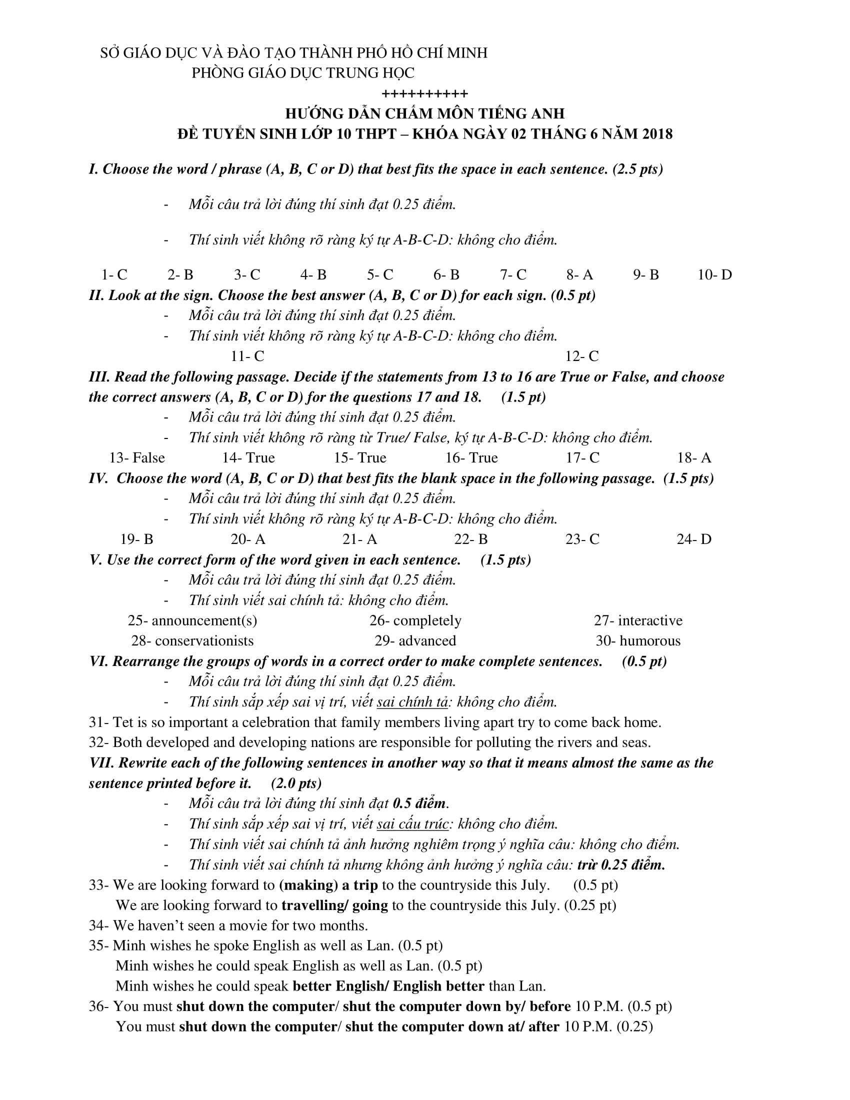 dap an thi vai 10 TP.HCM anh 1