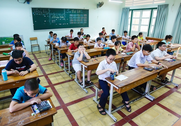 Dap an va de thi khao sat nang luc vao lop 6 chuyen Tran Dai Nghia hinh anh