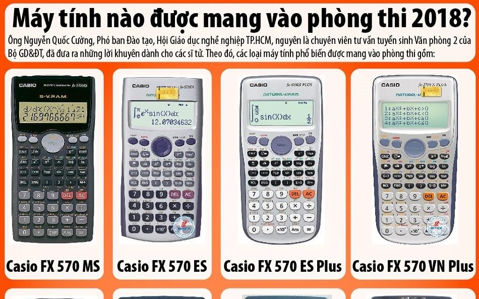 May tinh nao duoc mang vao phong thi 2018? hinh anh