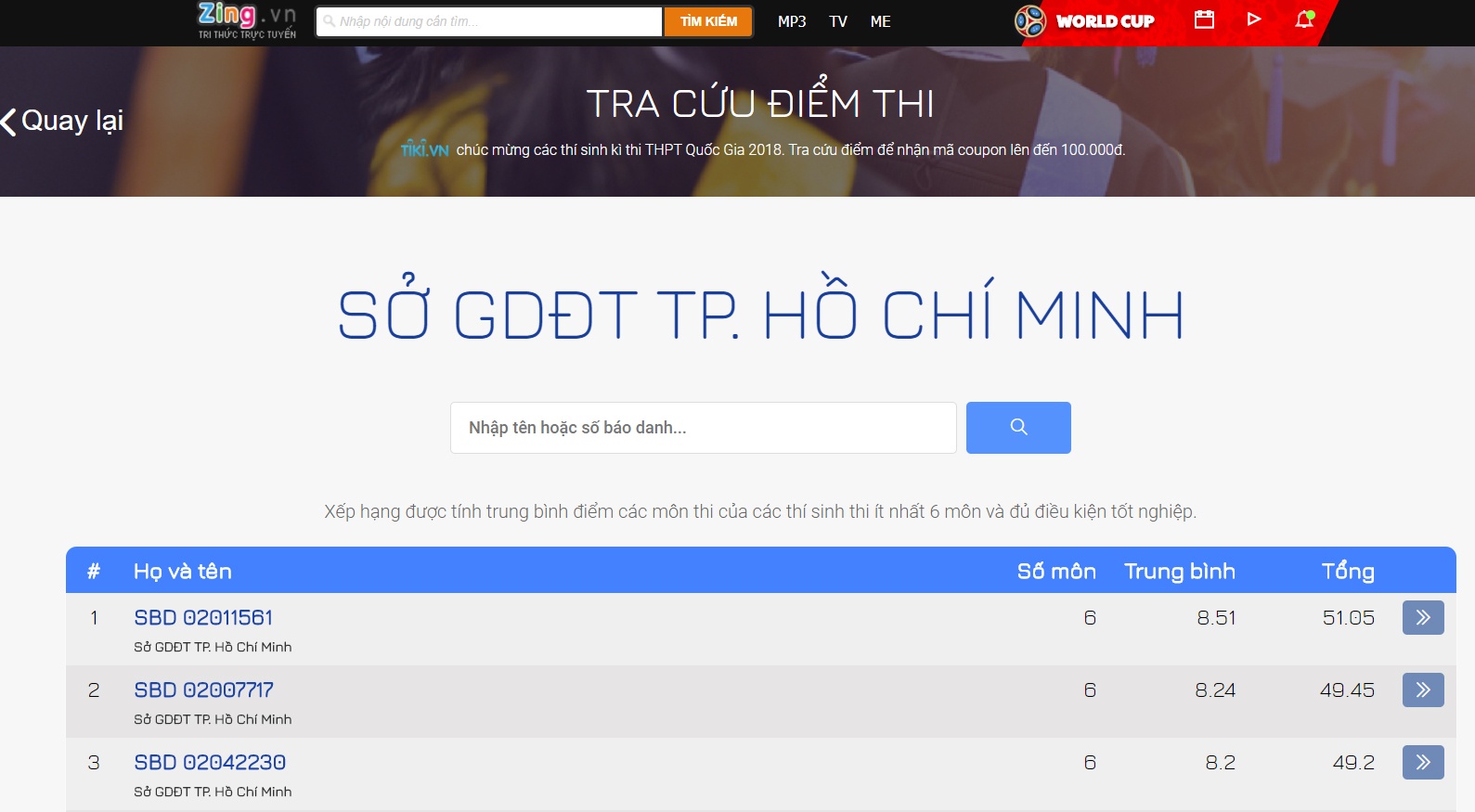 tra cứu điểm thi THPT 2018 ảnh 1 tra cuu diem thi THPT 2018 anh 1