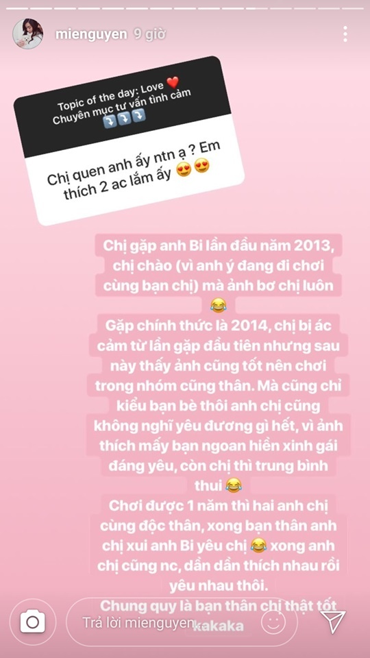 mie nguyễn nói về bạn trai tư vấn tình cảm cho fan ảnh 2 mie nguyen noi ve ban trai tu van tinh cam cho fan anh 2