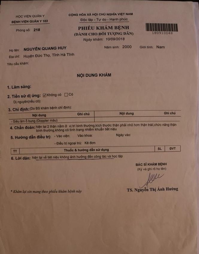 nam sinh bi Hoc vien hau can tra ve anh 2