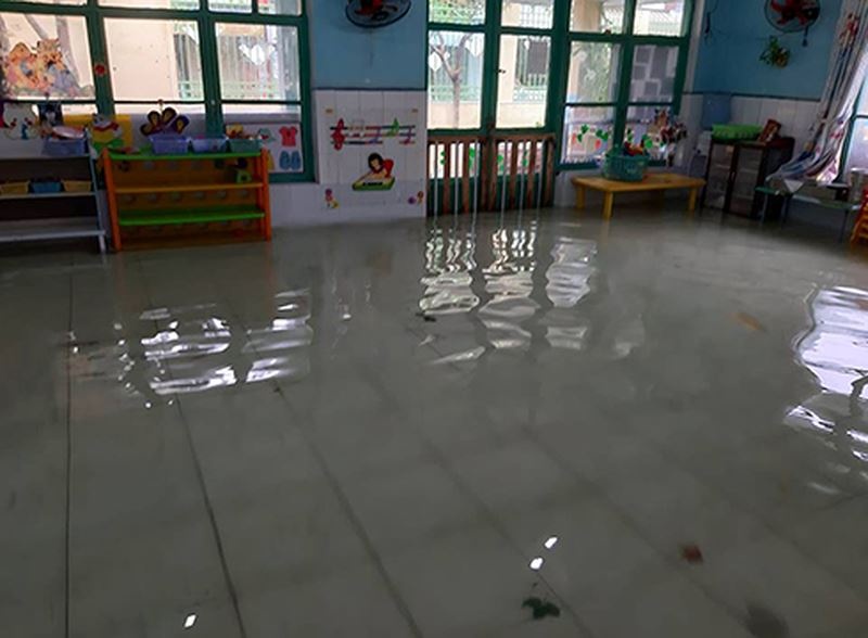 hoc sinh mam non Sai Gon nghi hoc anh 1