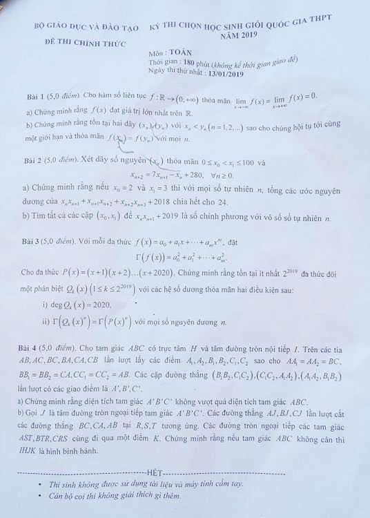 đề thi học sinh giỏi Toán ảnh 1 de thi hoc sinh gioi Toan anh 1