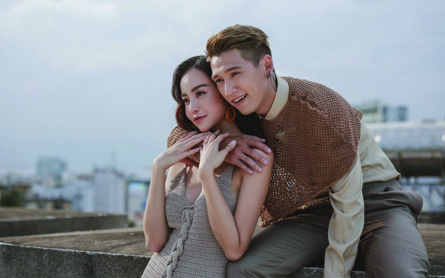 Khoanh khac tinh tu cua Tronie va ban gai Kieu Ngan hinh anh