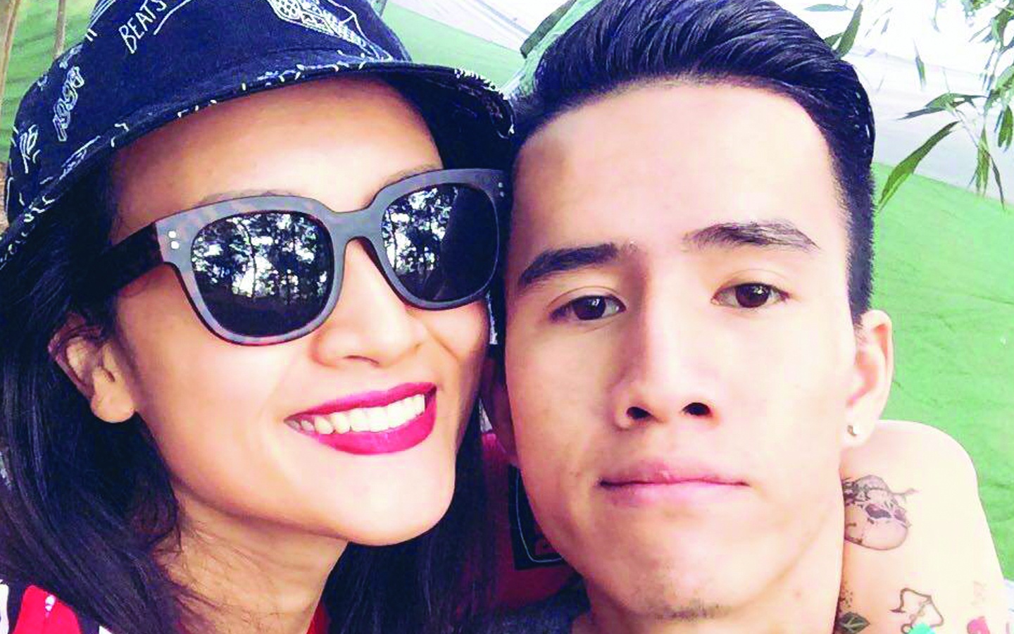 Giang Oi cung 'anh ban than' lam gach tu rac hinh anh