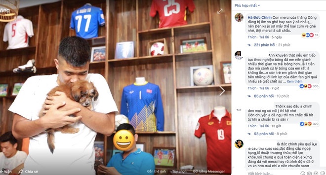 Đức Chinh bị ném đá trên Facebook  ảnh 4 Duc Chinh bi nem da tren Facebook anh 4