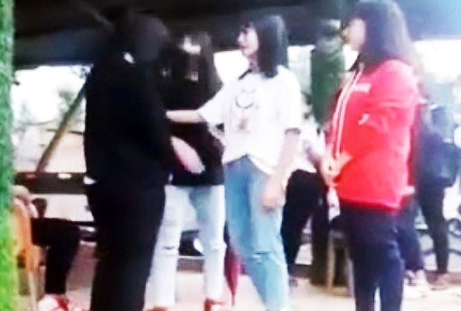 Nu sinh lop 8 bi 3 hoc sinh chan duong danh hoi dong hinh anh