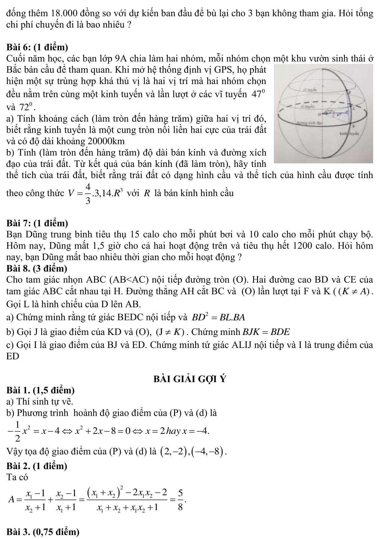 đáp án môn Toán vào lớp 10 ảnh 2 dap an mon Toan vao lop 10 anh 2