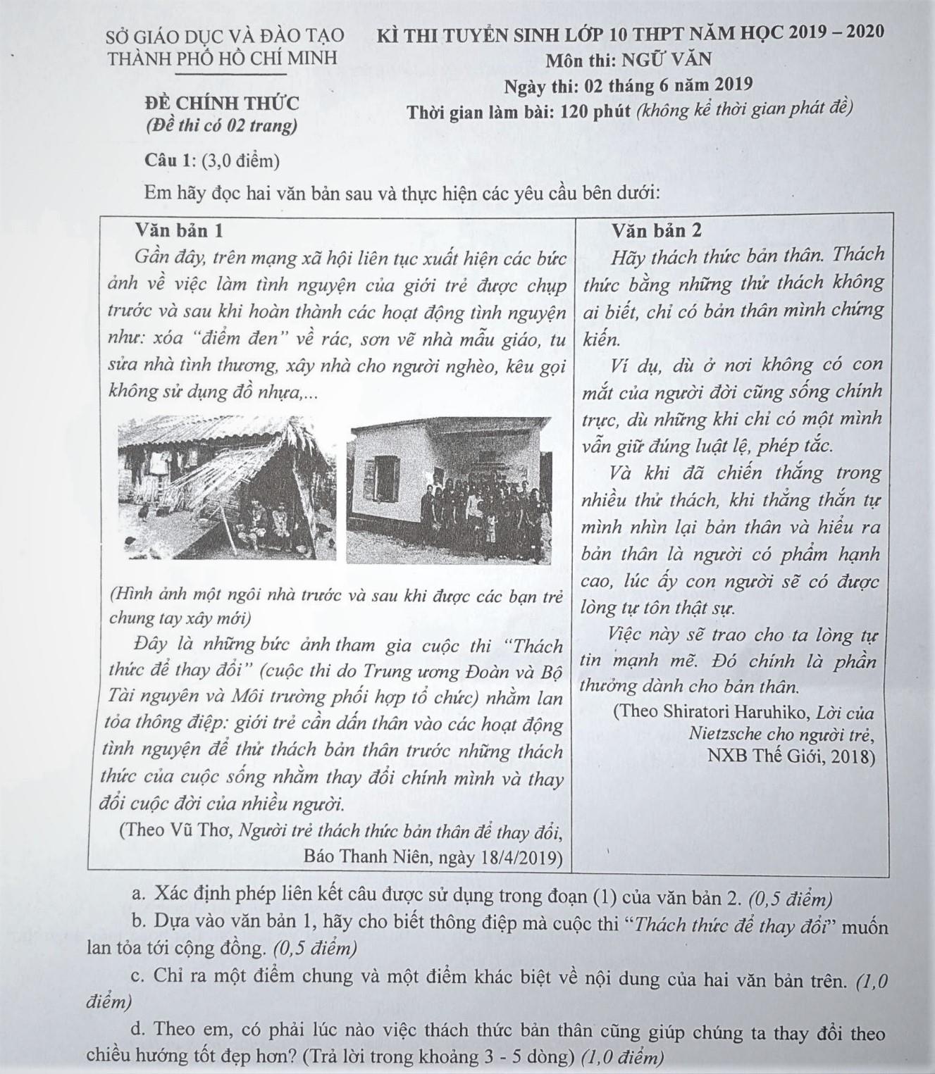 de thi Van lop 10 Sai Gon anh 1