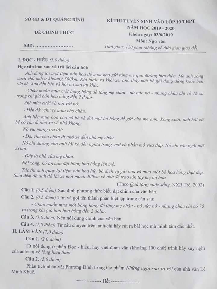 Quảng Bình thi lại lớp 10 ảnh 2 Quang Binh thi lai lop 10 anh 2