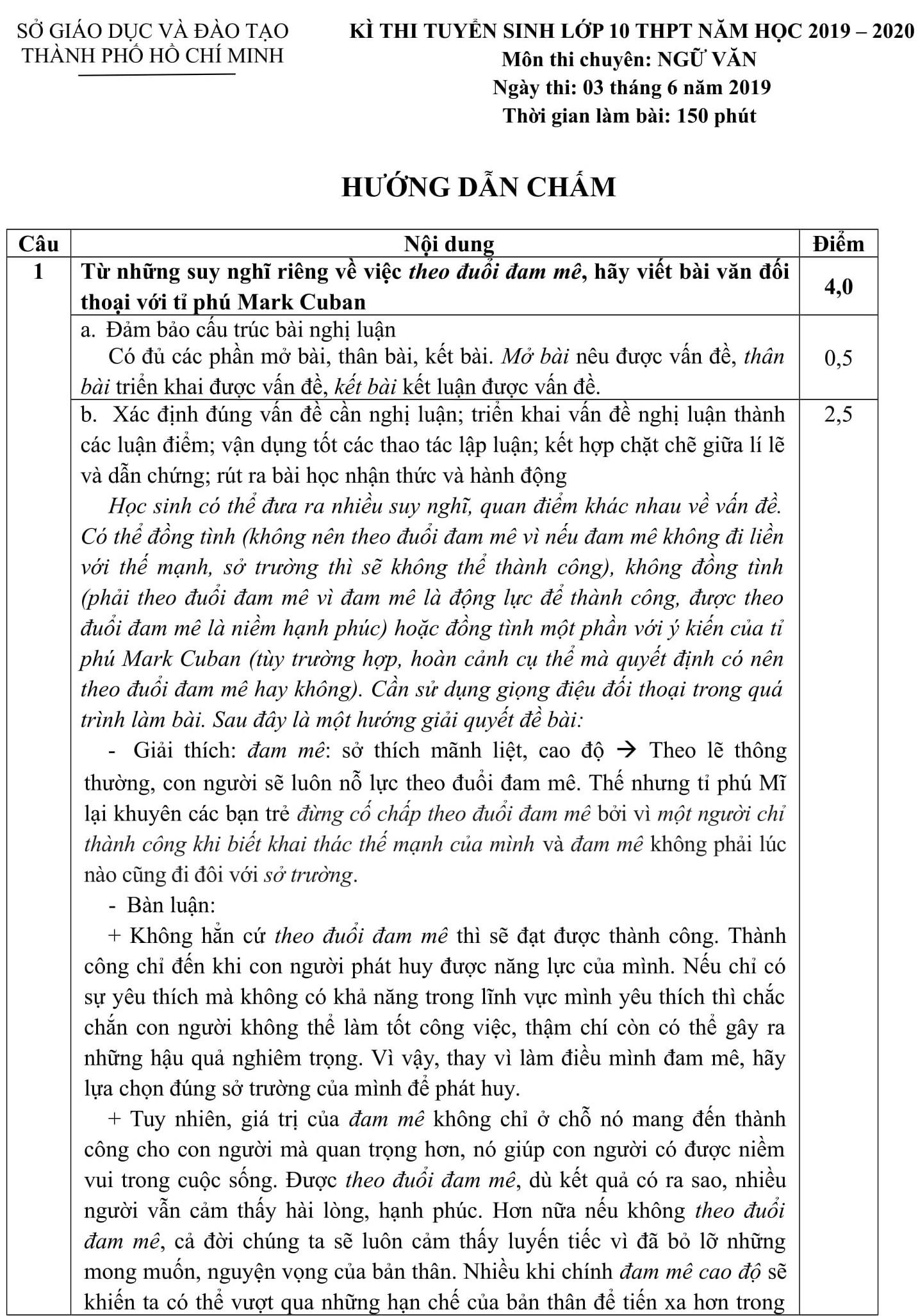 dap an mon chuyen thi vao 10 anh 1