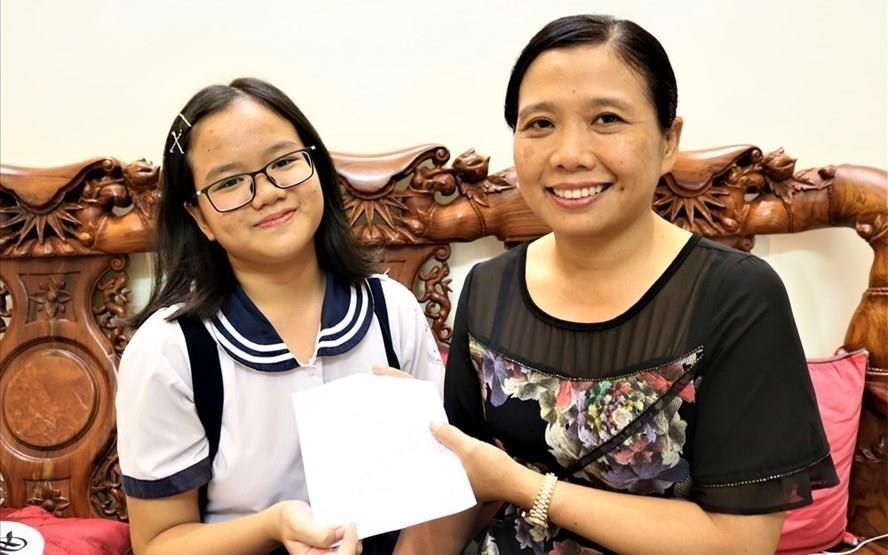 La thu cua nguoi me gui thu khoa lop 10 truoc ngay thi hinh anh