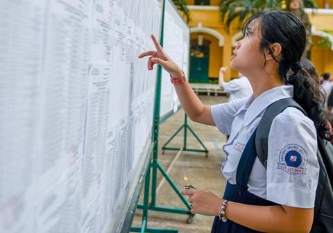 TP.HCM cong bo diem chuan lop 10 cua 107 truong cong lap hinh anh