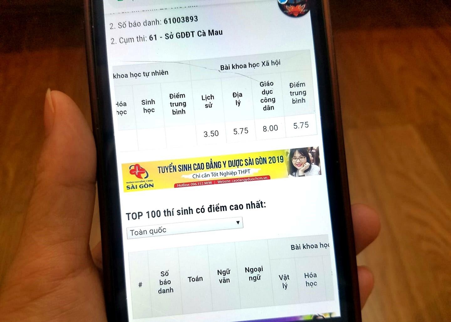 Canh bao trang web tra diem thi 'ma', lua thi sinh hinh anh