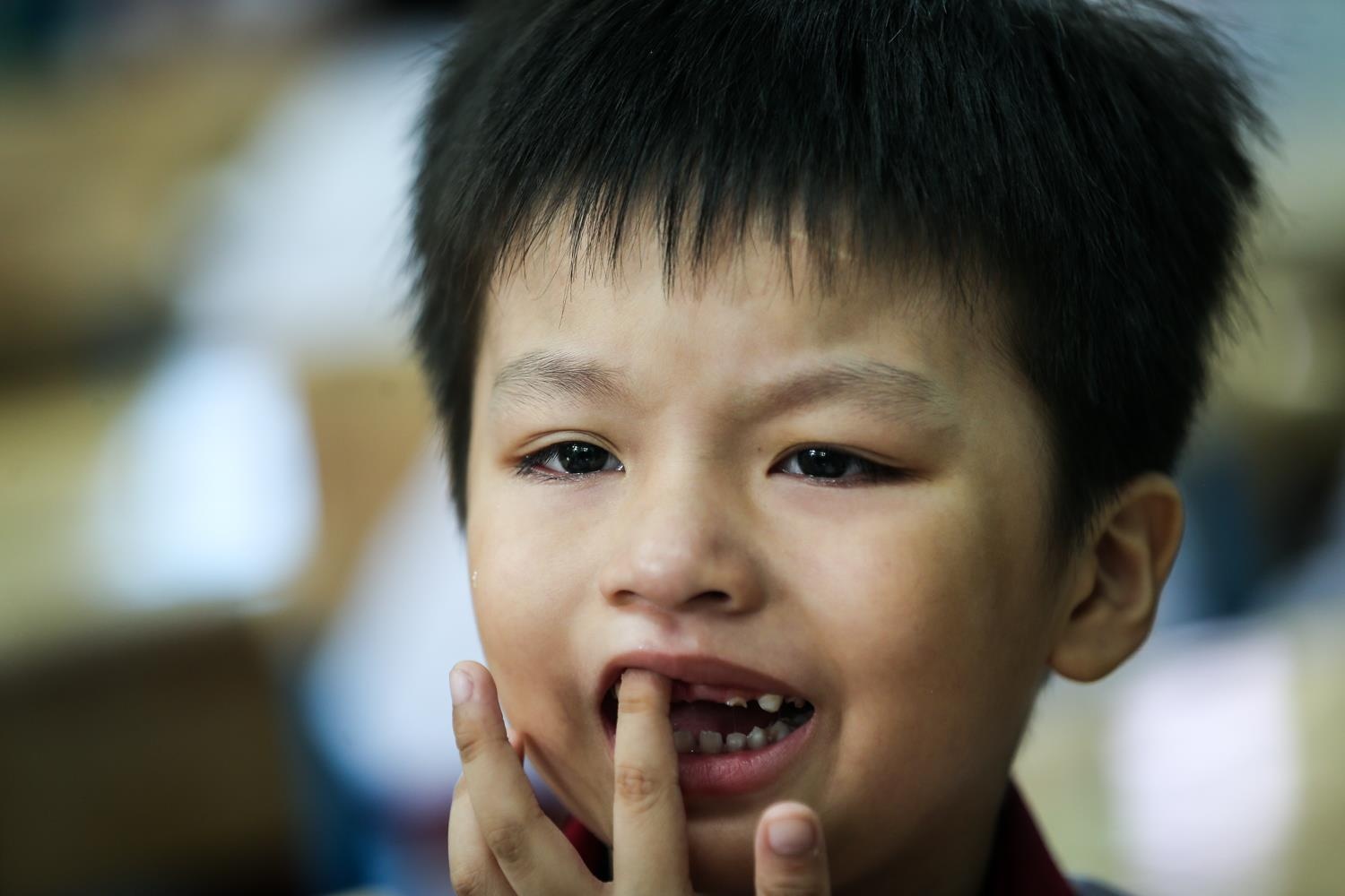 hoc sinh lop 1 den truong anh 8