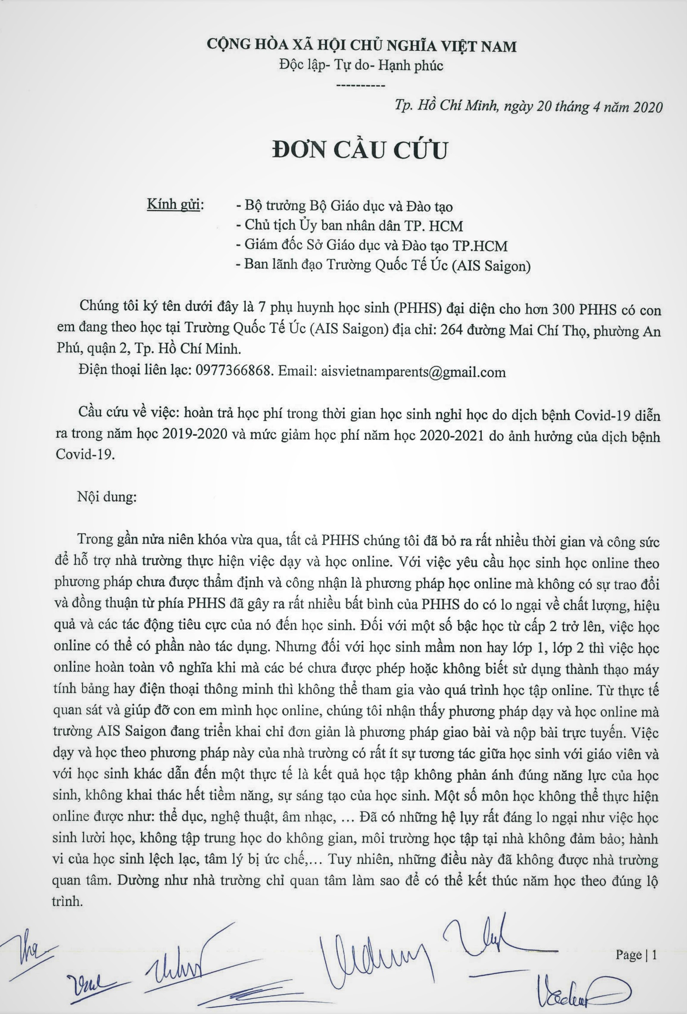 hoc phi truong quoc te uc anh 1