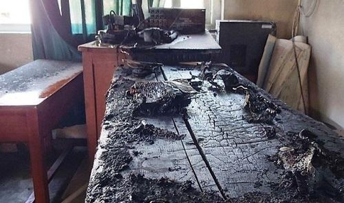 Phong hoc tai Da Nang bi chay hinh anh