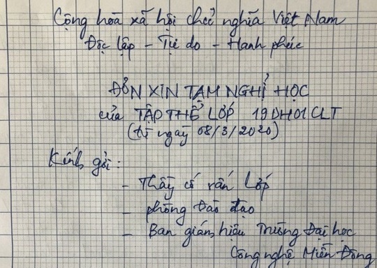 Nghi hoc vi Covid-19, sinh vien bi cam thi het mon hinh anh