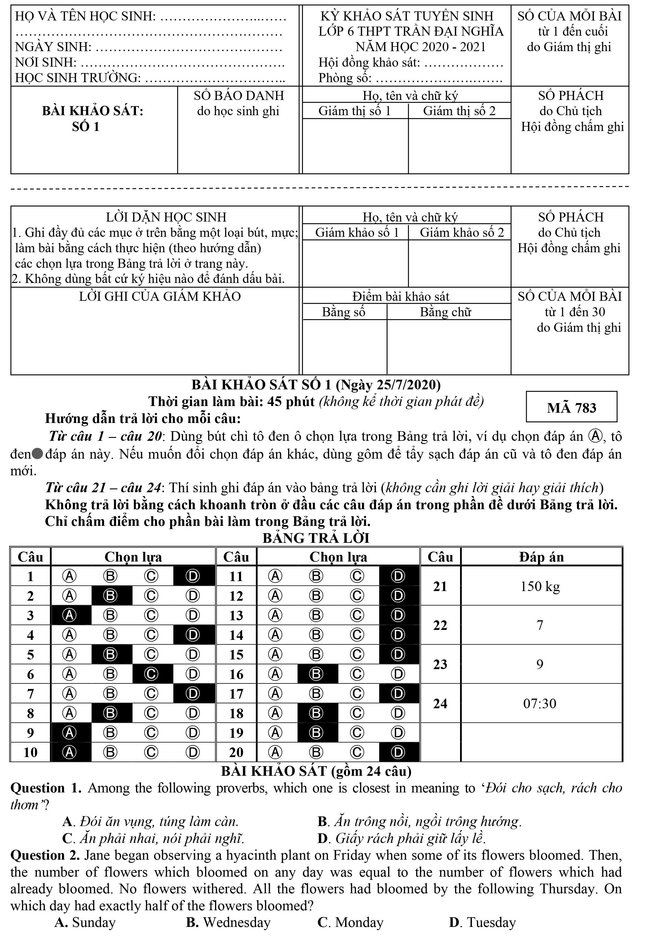 de thi lop 6 tran dai nghia anh 8