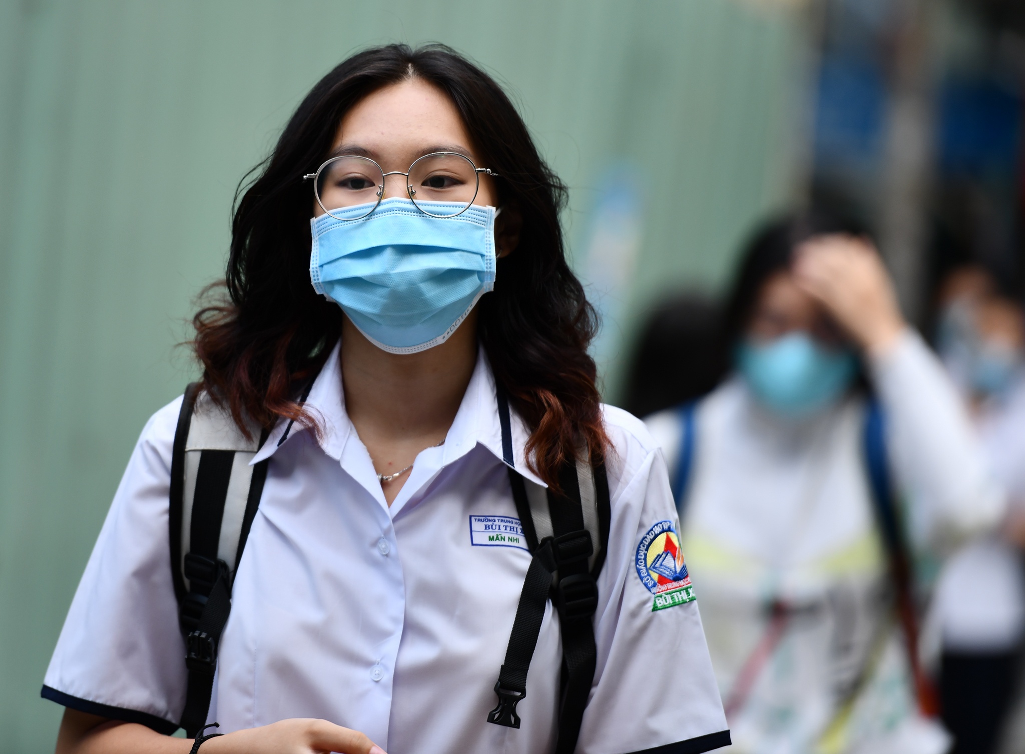 hoc sinh tro lai truong hoc trong dich Covid-19 anh 1