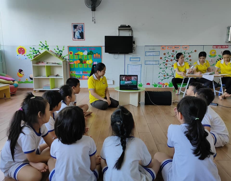 trường mầm non xét nghiệm SARS-CoV-2. ảnh 1 truong mam non xet nghiem SARS-CoV-2. anh 1