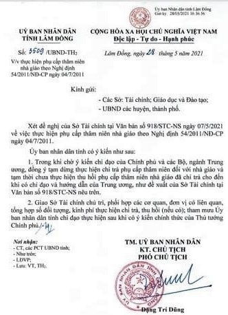 Phu cap tham nien nha giao anh 1