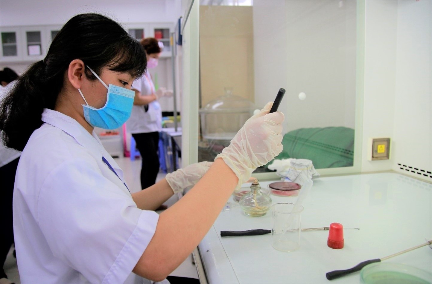 Sinh vien TP.HCM den truong lam luan van, hoc thuc hanh hinh anh