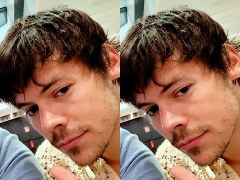 Fan tranh cai khi thay Harry Styles de kieu toc kho hieu hinh anh