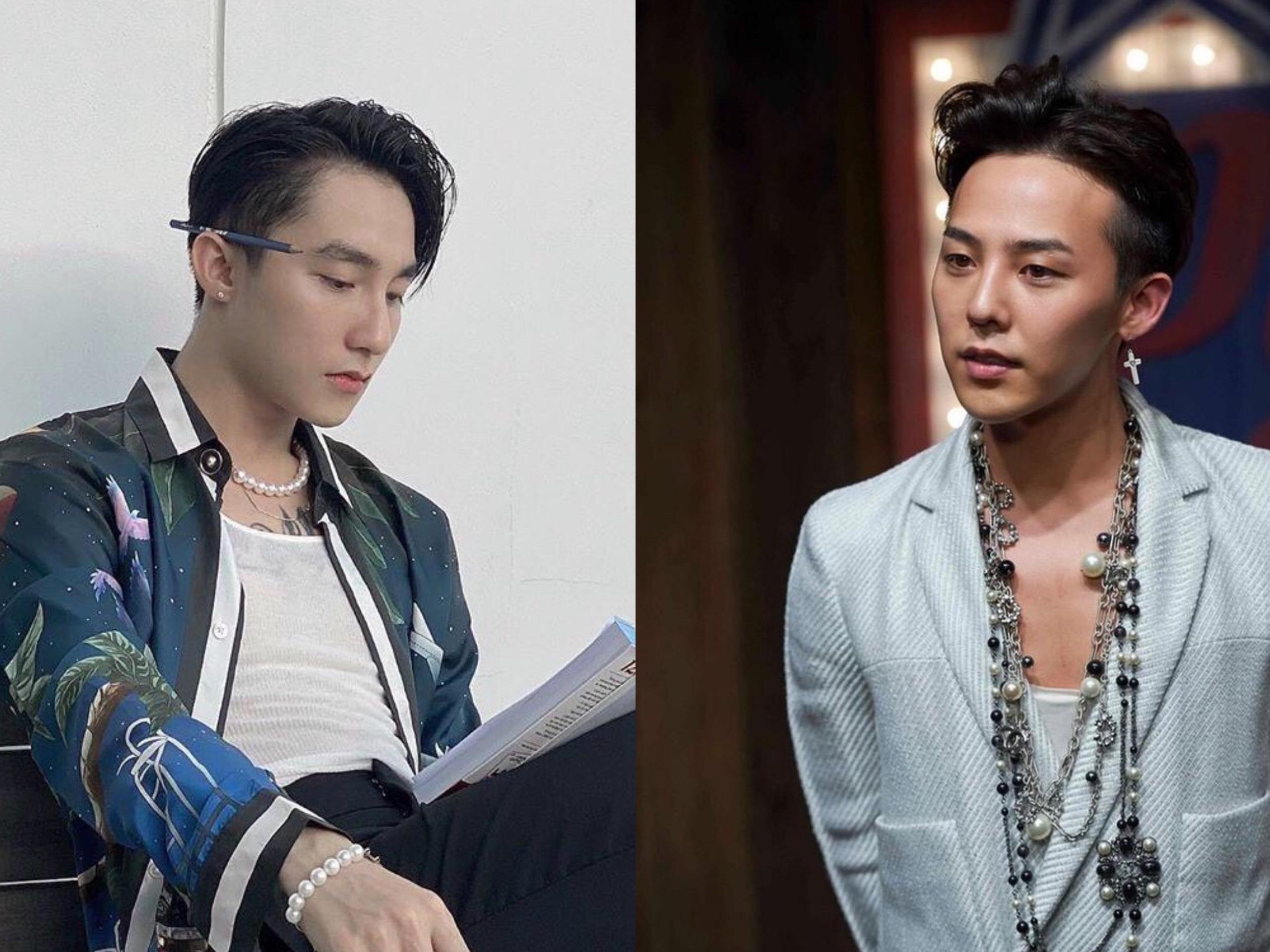 Son Tung, G-Dragon va loat sao nam thich deo vong ngoc trai nu tinh hinh anh