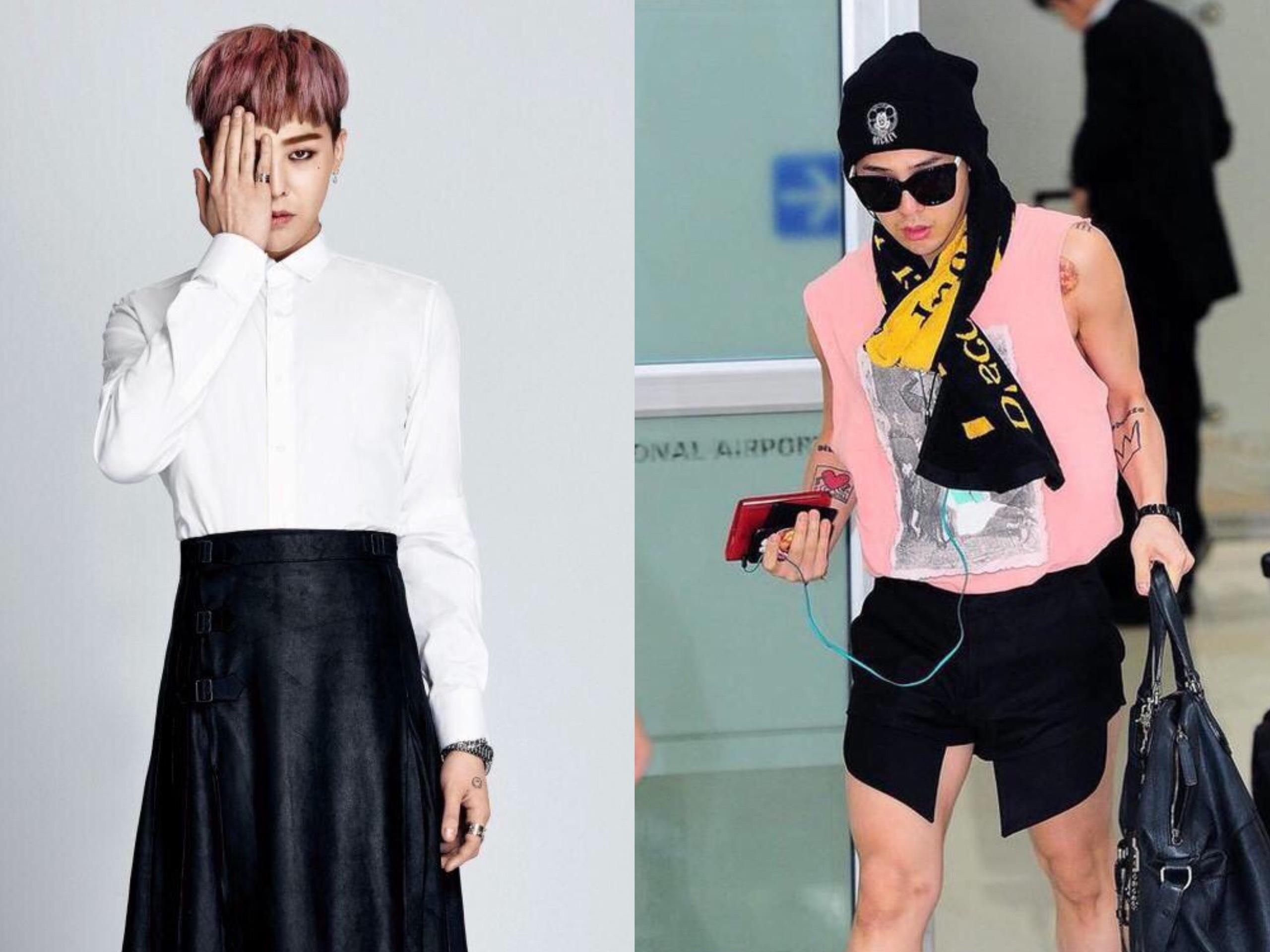 G-Dragon luon duoc khen du mac vay dai hay quan ao kho hieu hinh anh