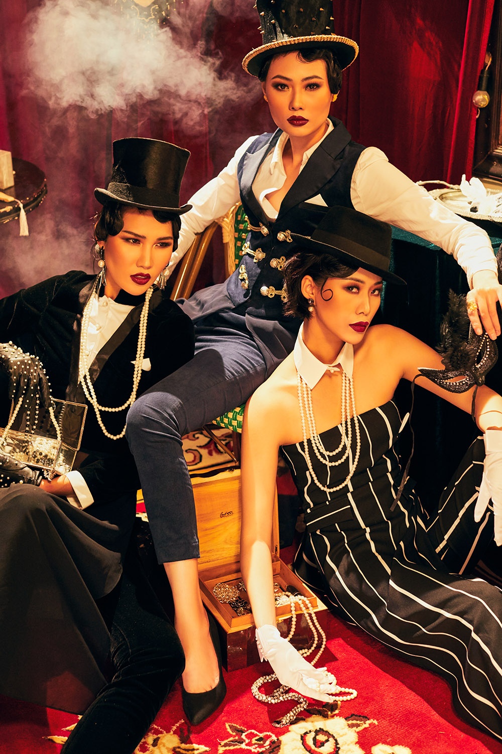 Mai Giang mac ao dai lay cam hung tu Gatsby anh 5