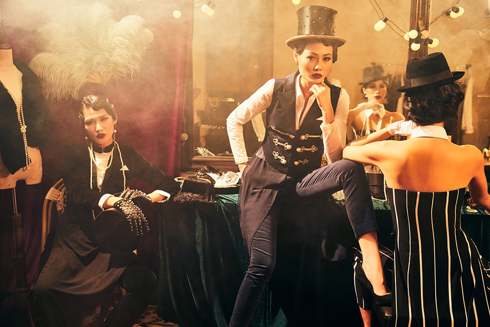 Mai Giang mac ao dai lay cam hung tu Gatsby anh 1