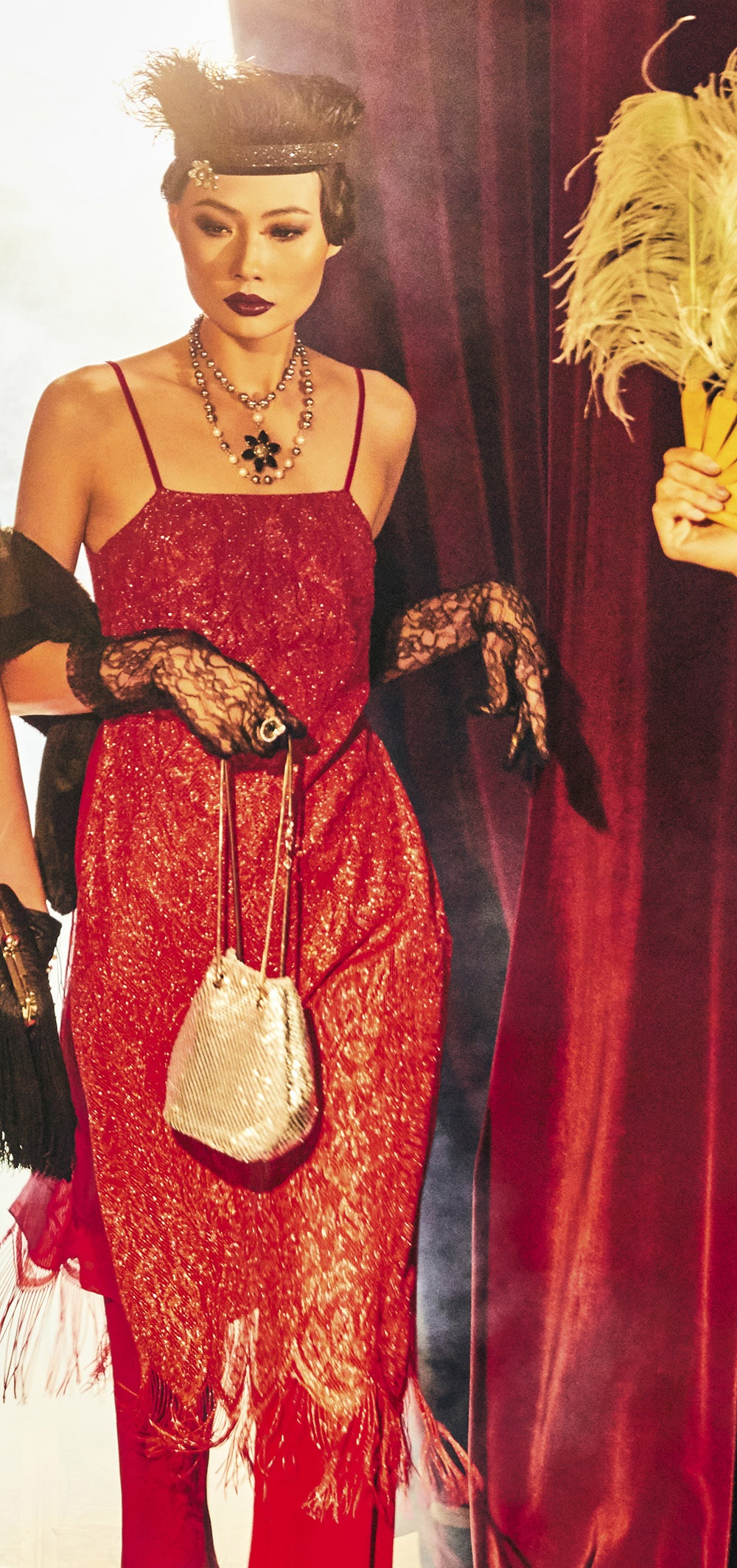 Mai Giang mac ao dai lay cam hung tu Gatsby anh 4