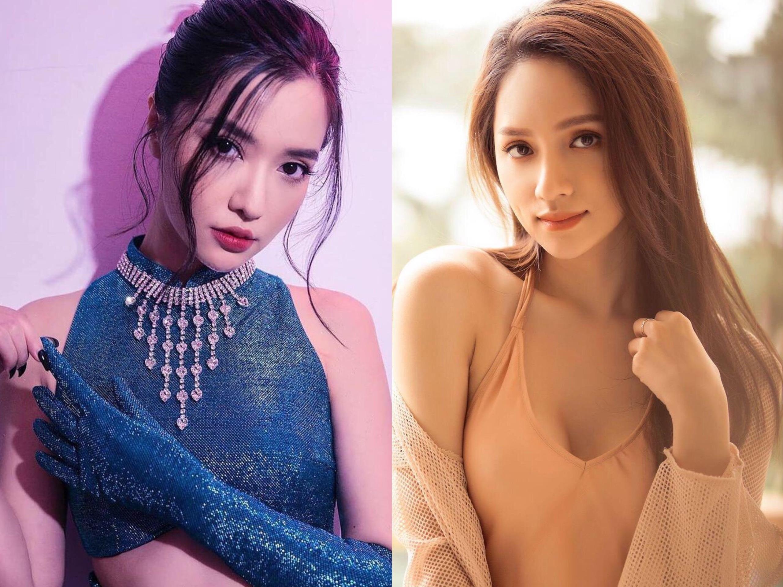 Bich Phuong mac crop top khoe eo thon, Huong Giang dien vay ngu sexy hinh anh