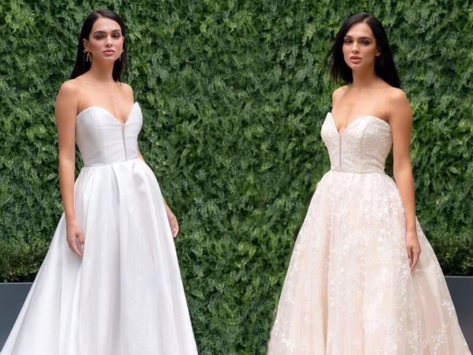 Mau vay cuoi lon nguoc giup co dau mac duoc nhieu kieu khac nhau hinh anh