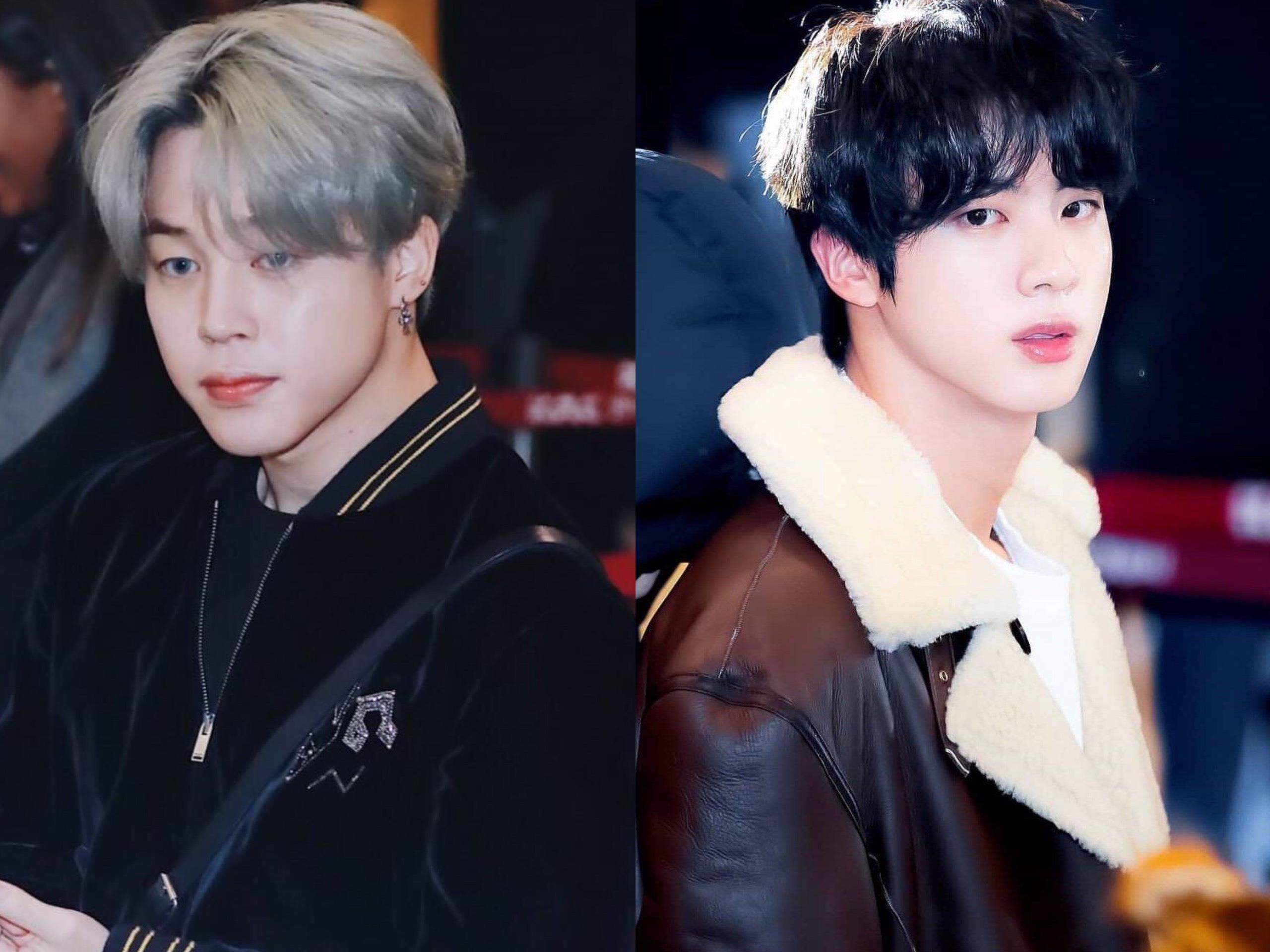 Hai my nam BTS bien san bay thanh san dien thoi trang hinh anh