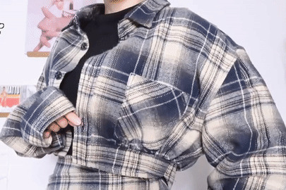 Co gai bien ao so mi cu cua cha thanh set do ca tinh hinh anh