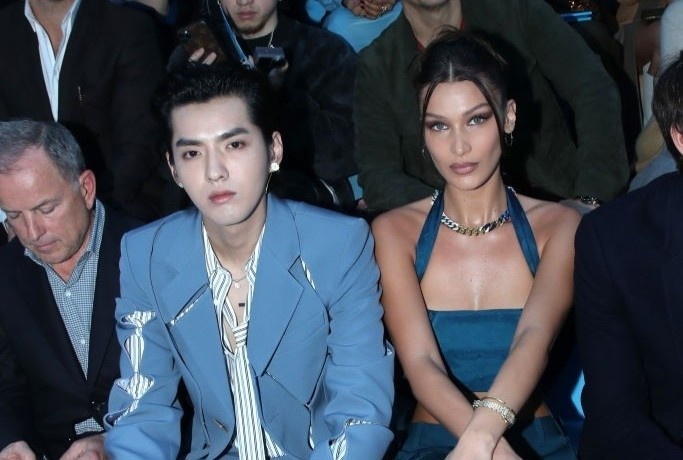 Ngo Diec Pham dien do cat xe la mat, Bella Hadid mac ao bo khoe nguc hinh anh