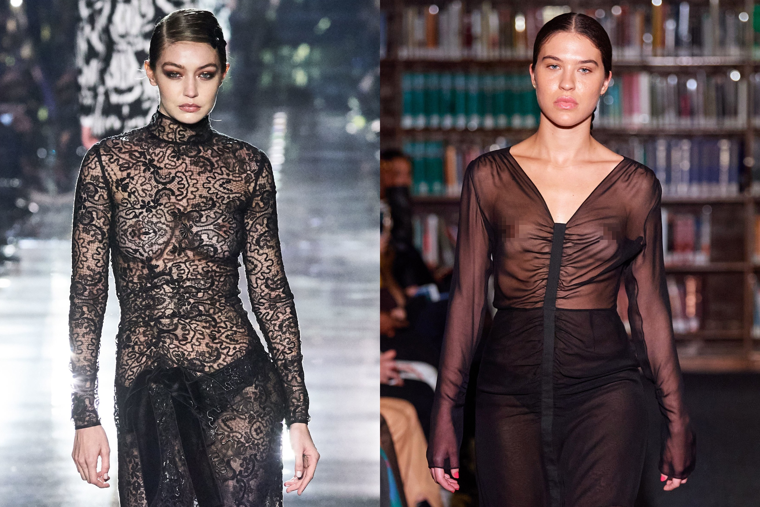 Gigi Hadid dien do xuyen thau va loat thiet ke an tuong tren san dien hinh anh