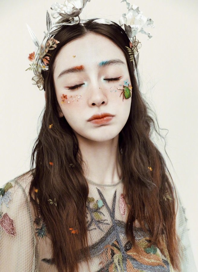 angelababy trang diem la mat tre tap chi anh 2