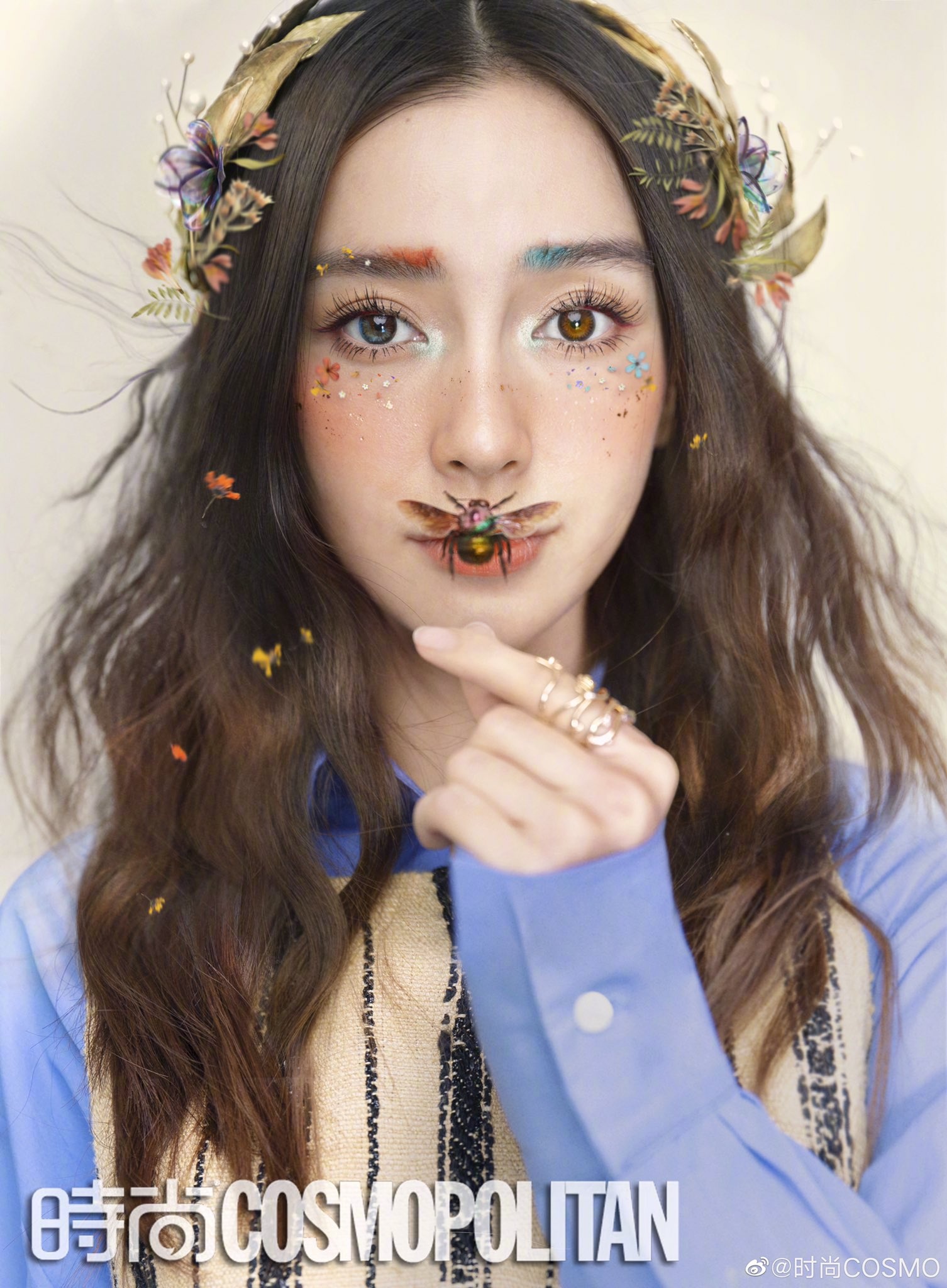 angelababy trang diem la mat tre tap chi anh 1