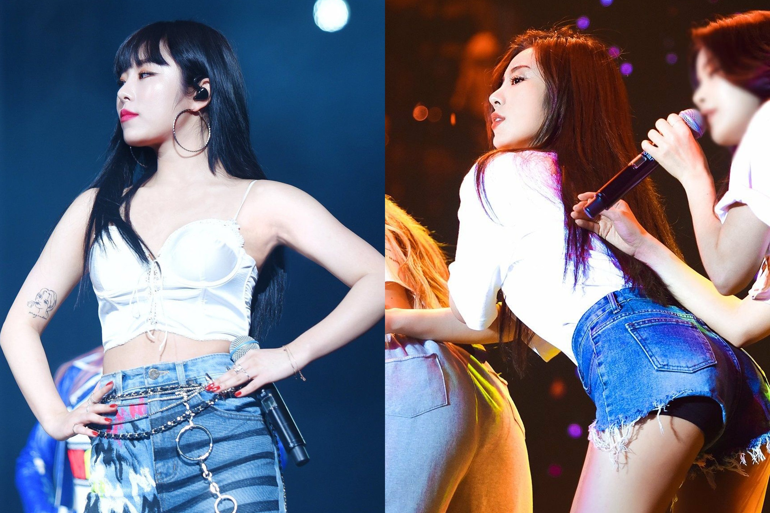 Nu ca si Han luon dien quan ngan, ao bo sat co the len san khau hinh anh