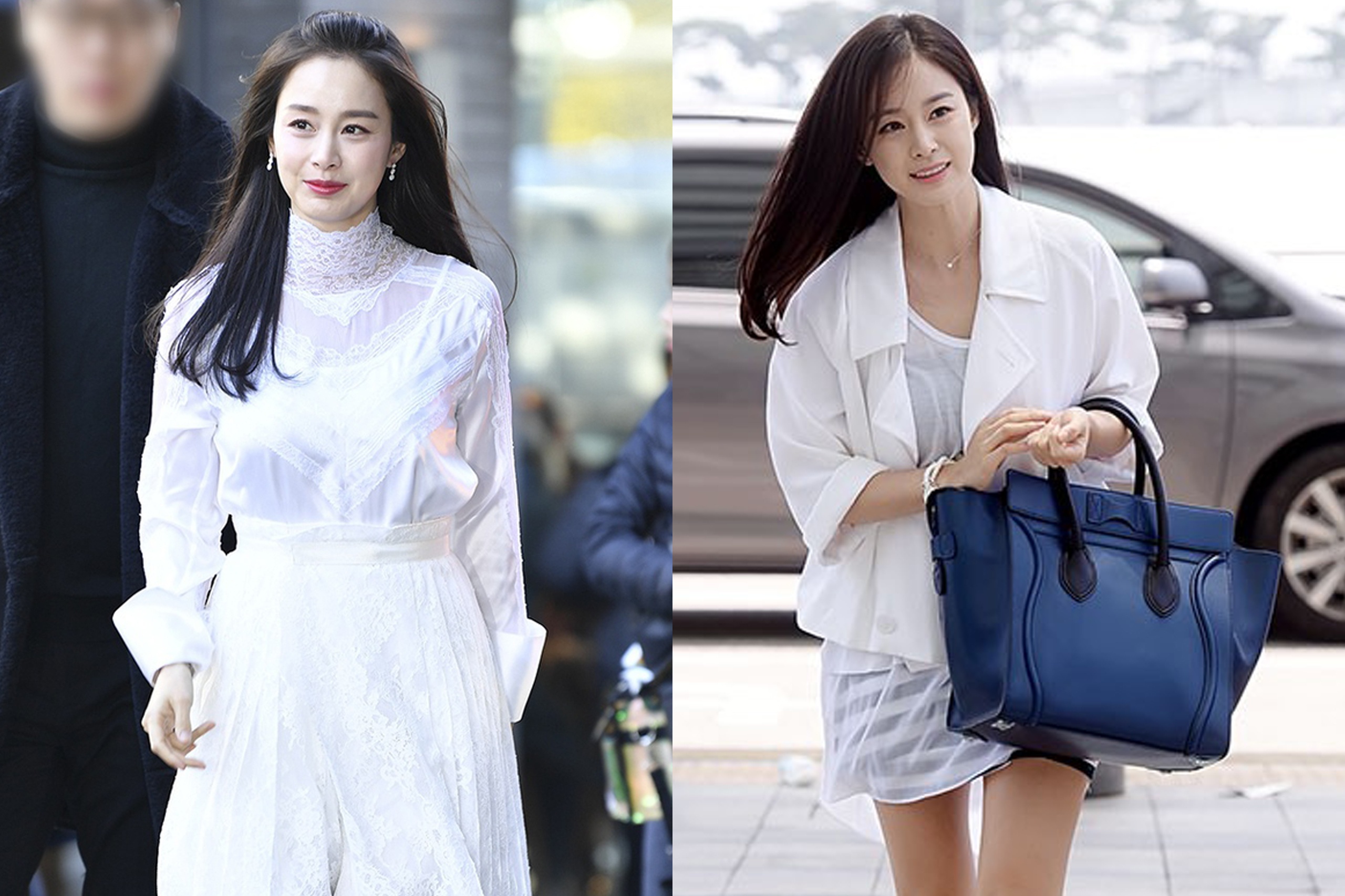 Kim Tae Hee ngoai doi thich mac do trang nhung deo tui hieu mau sac hinh anh