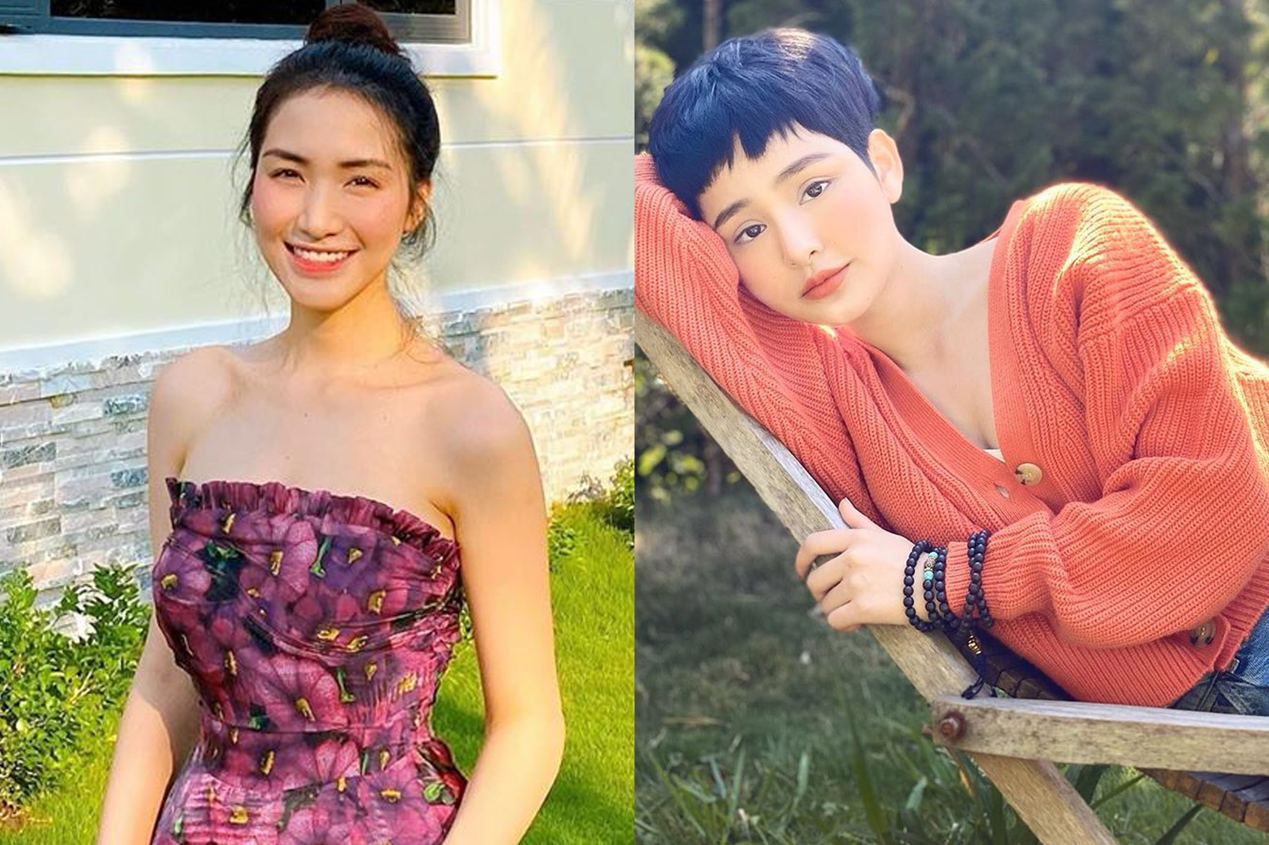 Hoa Minzy mac vay hoa khoe vai thon, Hien Ho it trang diem khi o nha hinh anh