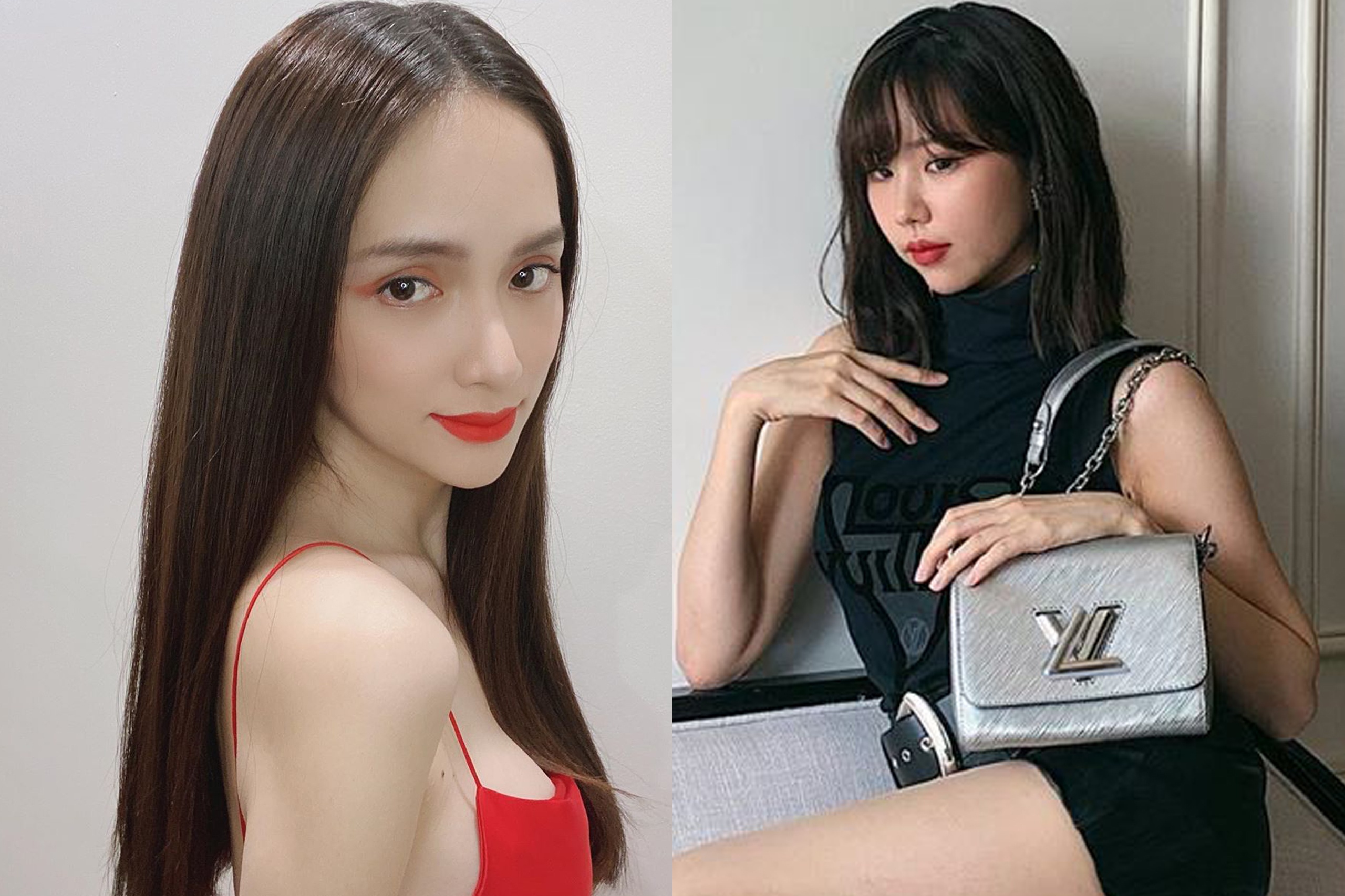 Huong Giang dien vay hai day do, Min deo tui Louis Vuitton 3.500 USD hinh anh