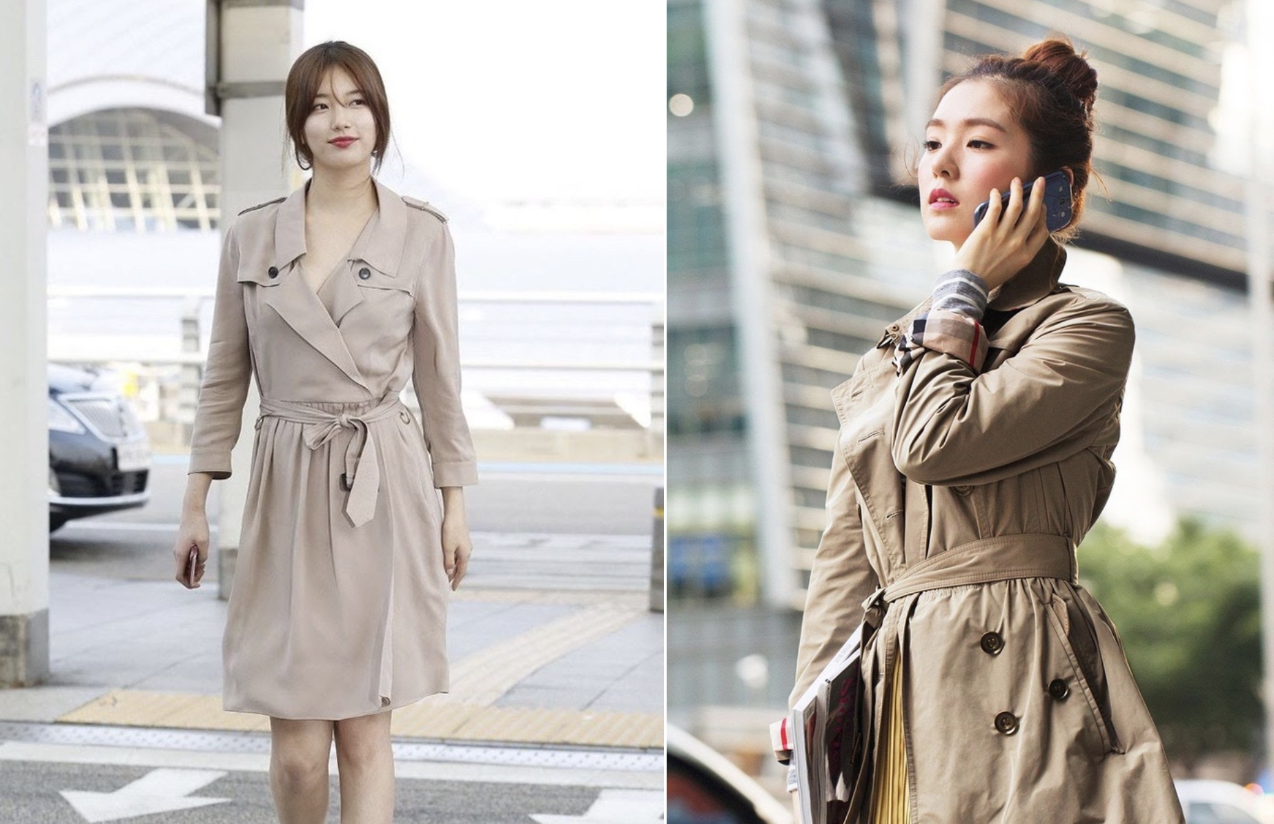 10 my nhan duoc binh chon mac ao trench coat dep nhat Han Quoc hinh anh