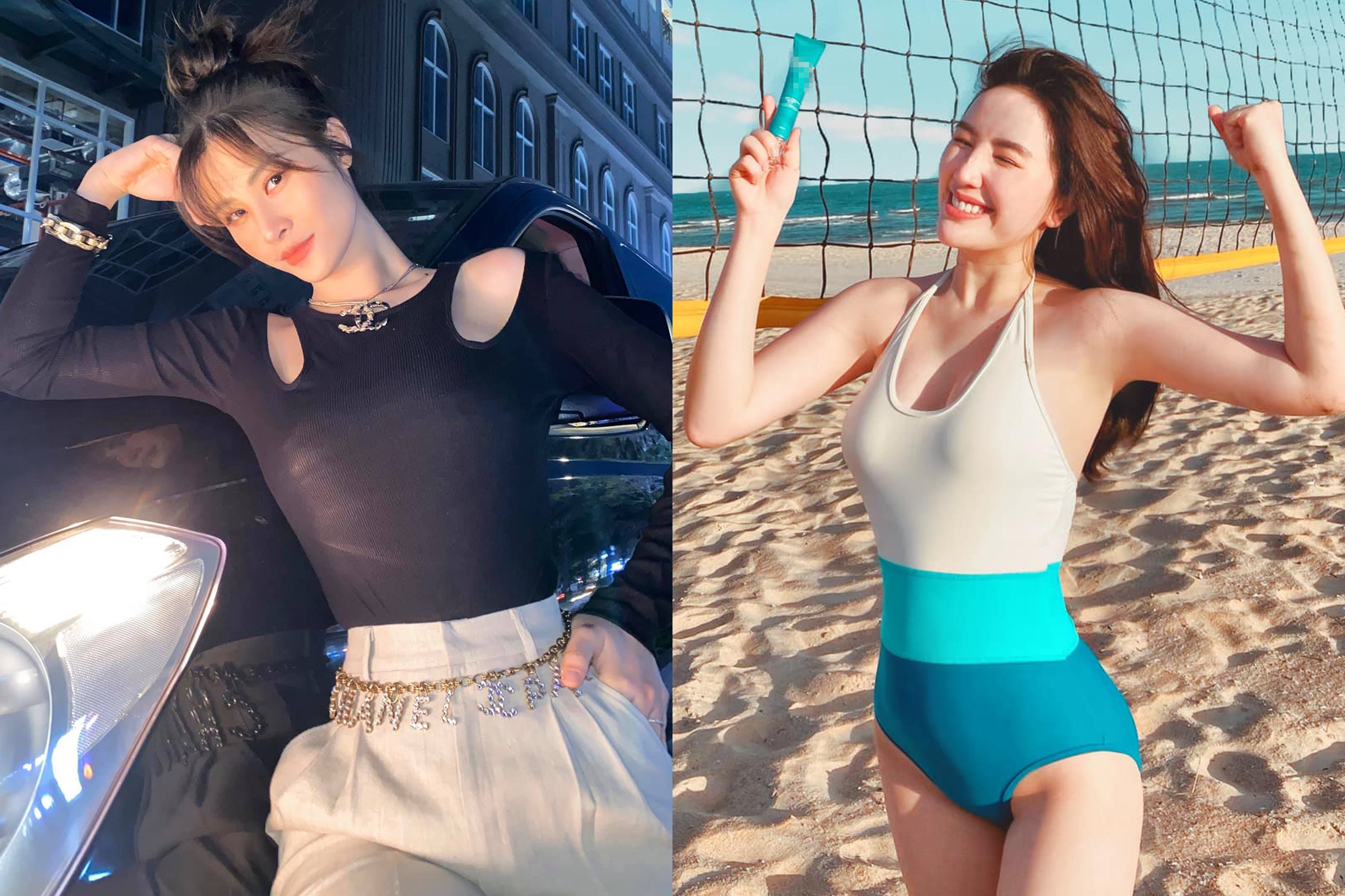 Dong Nhi deo that lung Chanel 2.300 USD, Bao Thy dien do boi khoe dang hinh anh