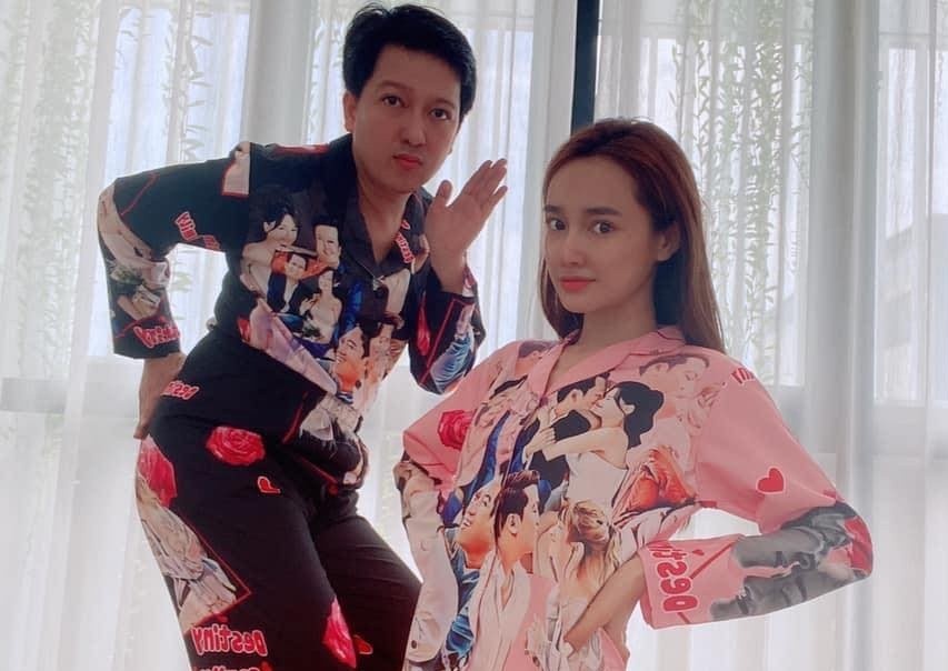 Truong Giang - Nha Phuong mac do ngu doi in hinh hai vo chong hinh anh