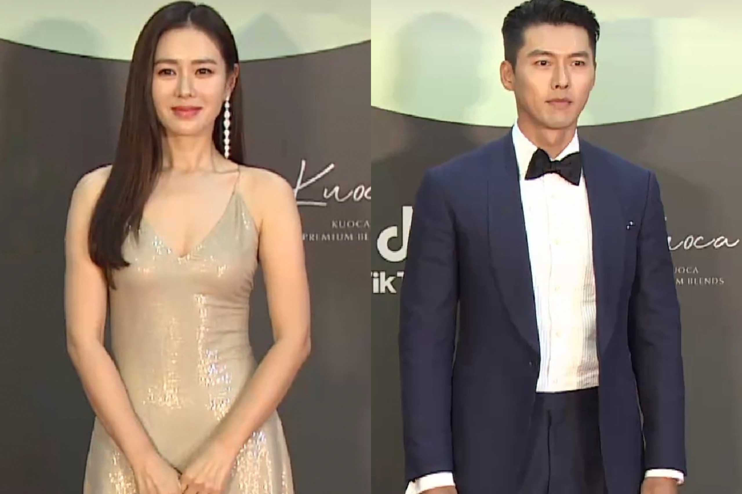 Son Ye Jin mac vay xe goi cam, Hyun Bin dien trai trong bo suit xanh hinh anh